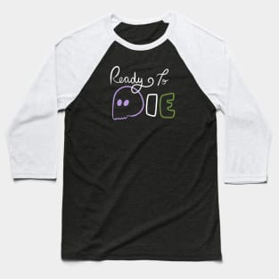 Ready To Die Emo Skull (Genderqueer Colors) Baseball T-Shirt